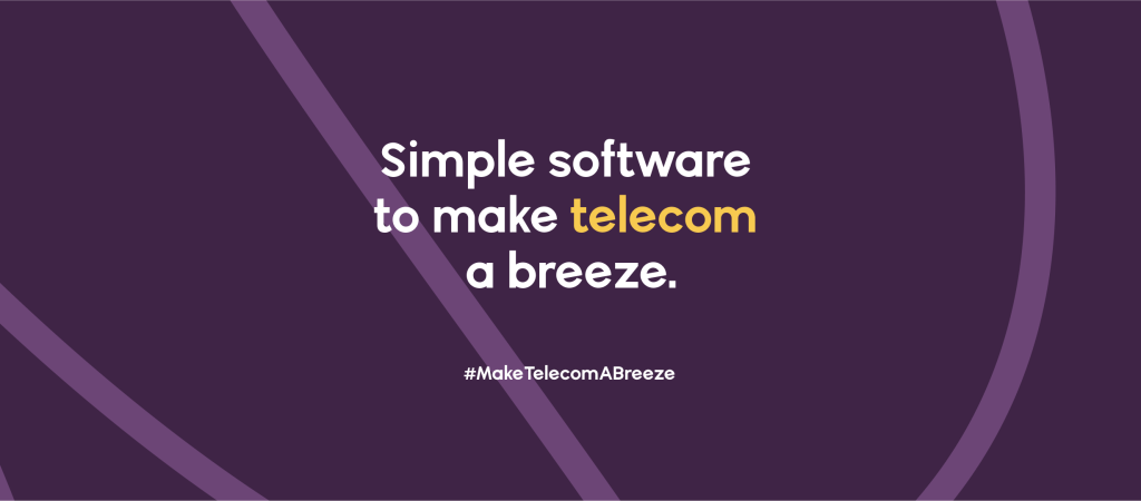 A graphic that reads: Wavelo - Simple Software to make telecom a breeze. #MakeTelecomAbreeze